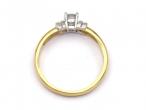 0.27ct round brilliant cut diamond engagement ring