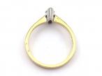18kt yellow gold 0.52ct marquise solitaire diamond ring