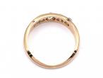 Antique five Old Mine cut diamond ring in 18kt rose gold