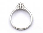 0.40ct round brilliant cut diamond solitaire ring in platinum