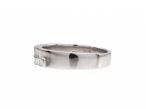 18kt white gold square wedding ring with princess cut diamonds