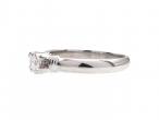 0.20ct round brilliant cut diamond engagement ring in 18kt white gold