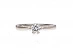 0.26ct round brilliant cut diamond engagement ring