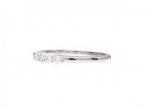 Petite diamond five stone ring in 18kt white gold