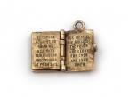1960s Holy Bible book charm in 9kt yellow gold