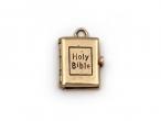 1960s Holy Bible book charm in 9kt yellow gold