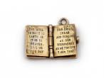 1960s Holy Bible book charm in 9kt yellow gold