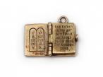 1960s Holy Bible book charm in 9kt yellow gold