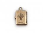 1960s Holy Bible book charm in 9kt yellow gold