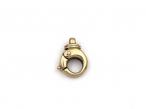 Vintage yellow gold clip
