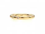 18kt yellow gold five stone diamond wedding ring
