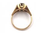 1970 Garnet Cluster Ring in 9kt Yellow Gold