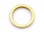 Diamond illusion set half eternity ring in 18kt yellow gold