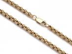 Vintage solid close belcher chain in polished 9kt yellow gold