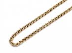 Vintage solid close belcher chain in polished 9kt yellow gold