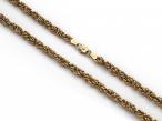 Retro 9kt yellow gold fancy rope link chain