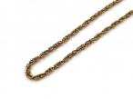 Retro 9kt yellow gold fancy rope link chain