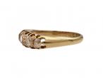 1897 Old Mine cut diamond five stone ring in 18kt yellow gold