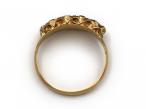 Antique acrostic 'REGARD' ring in 15kt yellow gold