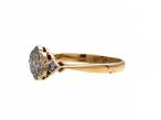 Antique diamond daisy cluster ring in 18kt gold