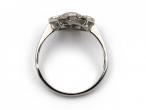 Art Deco circular diamond set openwork cluster ring