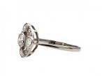 Art Deco circular diamond set openwork cluster ring
