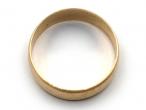 6mm millegrain border wedding ring in 9kt yellow gold