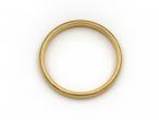 2.25mm 18kt yellow gold court fit wedding ring