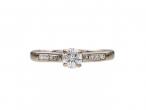 18kt white gold 0.31ct diamond solitaire engagement ring