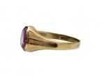 Vintage amethyst signet ring in 8kt yellow gold