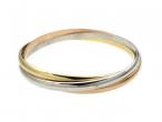 Cartier Trinity bangle in 18kt yellow, rose and white gold