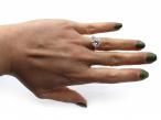 Edwardian 3.68ct Old European cut diamond engagement ring