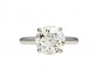 2.30ct Old European cut diamond solitaire engagement ring