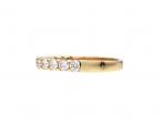 18kt yellow gold diamond set half eternity ring