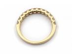18kt yellow gold diamond set half eternity ring