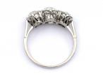1920s graduating diamond three stone engagement ring