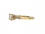 Vintage diamond solitaire engagement ring in 14kt yellow gold