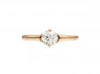 0.35ct Old European cut diamond solitaire engagement ring