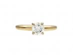 Vintage 0.40ct diamond solitaire engagement ring