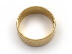 1972 etched wedding ring in 18kt yellow gold