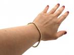 Vintage 18kt yellow gold diamond line bracelet