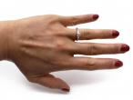 0.45ct round brilliant cut diamond solitaire engagement ring