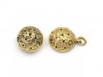 Antique Small Chaised Pomander Pendant in Yellow Gold