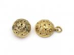 Antique small chaised pomander pendant in yellow gold