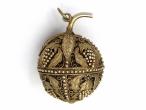 Antique cantille gilded pomander pendant