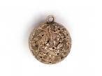 1897 rose gold floral pomander pendant in 9kt gold