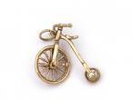 9kt yellow gold bicycle charm