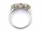 Edwardian Graduating three Stone Diamond Ring in Platinum