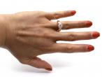 Cartier Set Diamond Solitaire Engagement Ring in Tri-gold