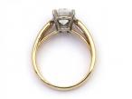 Cartier Set Diamond Solitaire Engagement Ring in Tri-gold